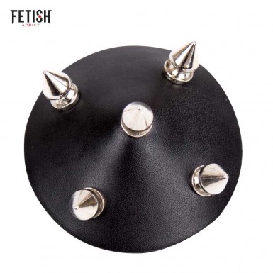 FETISH ADDICT Nipple Covers - black nipple covers with spikes