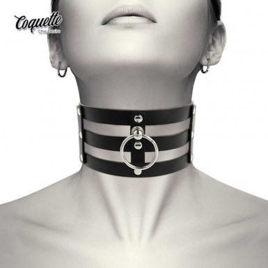 COQUETTE Fetish Chocker - fetish hand crafted vegan leather choker