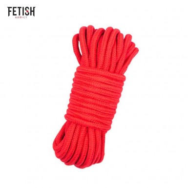 FETISH ADDICT Bondage Rope - red bondage cotton rope 10m