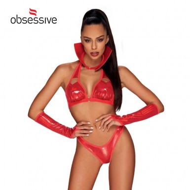 OBSESSIVE Vampines Costume - 5 pieces role playing vampiress set