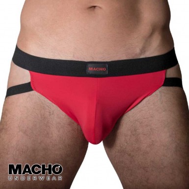 MACHO Jockstrap MX22R - slip rosu tip jockstrap pentru barbati