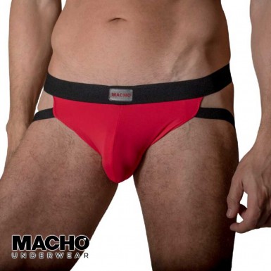 MACHO Jockstrap MX22R - jockstrap in red for men