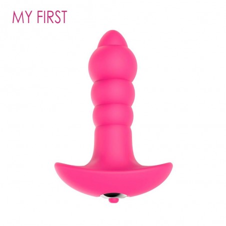 MY FIRST Taboo Vibrating Butt Plug - dop anal vibrator in roz