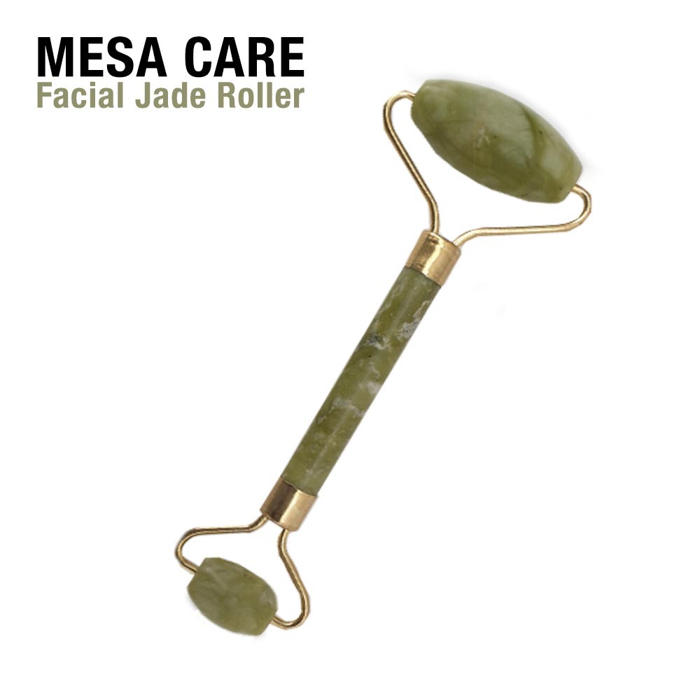 Mesa Care Jade Roller - rola cu piatra de jad pentru masaj facial si corporal