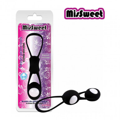 Geisha Vaginal Balls MisSweet - vaginal massage balls in black design