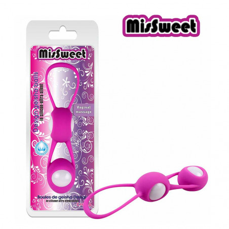 Bile Vaginale Geisha Kegel MisSweet - bile pentru masaj vaginal in design roz