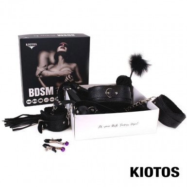 BDSM Fantasy kit by KIOTOS - set de 11 piese BDSM in negru