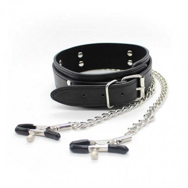 Collar with Chained Nipple Clamps