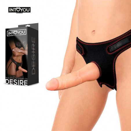 INTOYOU Desire Strap-On with Dildo - strap-on cu dildo realistic 17.7cm