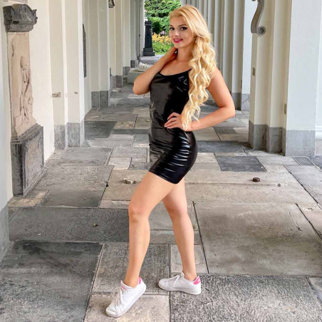 Violetta - sexy black mini dress with thong