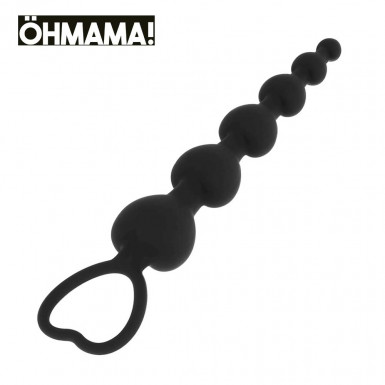 OHMAMA Silicone Anal Beads - silicone anal beads 15cm