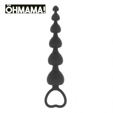OHMAMA Silicone Anal Beads - silicone anal beads 15cm