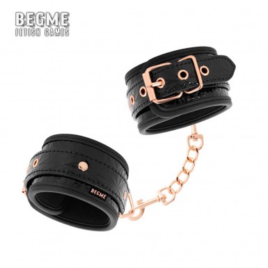 BEGME Black Edition Premium Handcuffs - catuse unisex premium tip manseta pentru inceieturi
